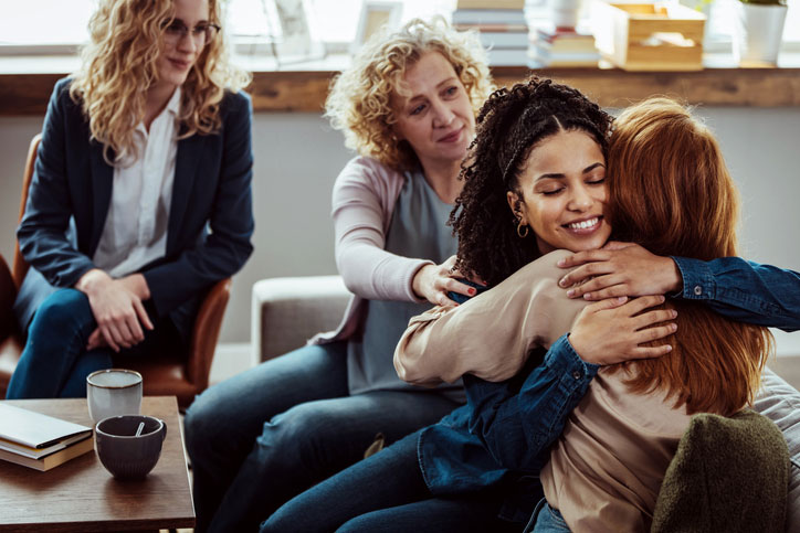 hugs in group session