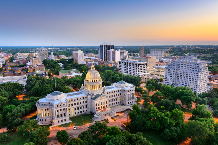 jackson, mississippi skyline