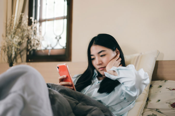 young woman on call on phone