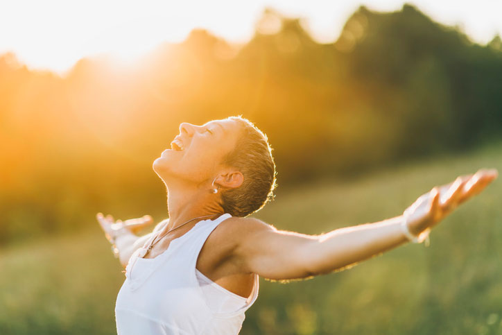 rejoicing in the sunshine